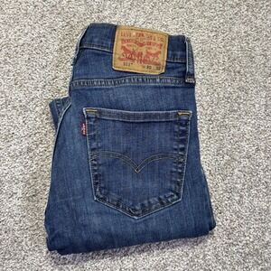 Levis 511 Slim Jeans Mens 30x32 Blue Medium Wash Tapered Stretch Denim Pants